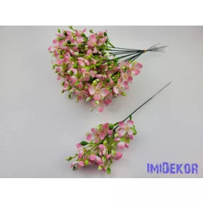 Virágos pick 12v. 30cm - Rózsaszín