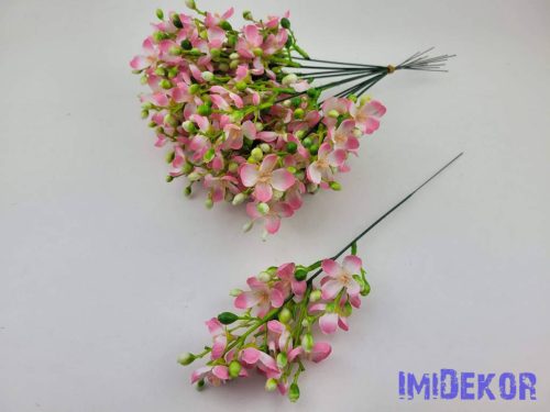 Virágos pick 12v. 30cm - Rózsaszín