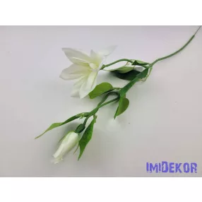 Klematisz szálas selyemvirág 54cm - Fehér