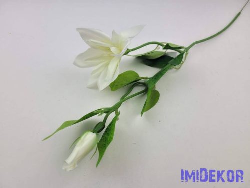 Klematisz szálas selyemvirág 54cm - Fehér