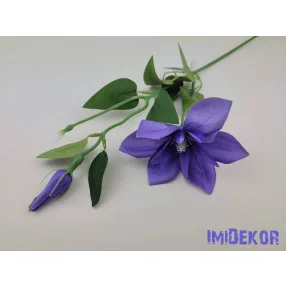 Klematisz szálas selyemvirág 54cm - Kékes Lila