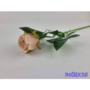 Bimbós rózsa szálas bársonyos 49cm - Barack