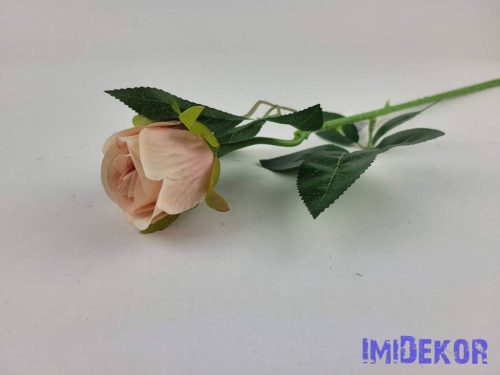 Bimbós rózsa szálas bársonyos 49cm - Barack