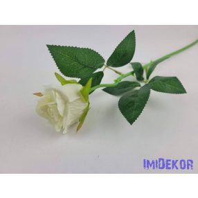 Bimbós rózsa szálas bársonyos 49cm - Krém