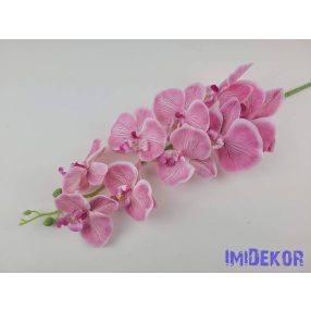 Orchidea 9 vegyes fejes ág 102cm - Rózsaszín