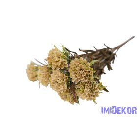 Tölcsérgumós 7 ágú bokor 34cm - Krém