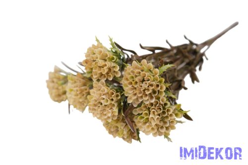 Tölcsérgumós 7 ágú bokor 34cm - Krém