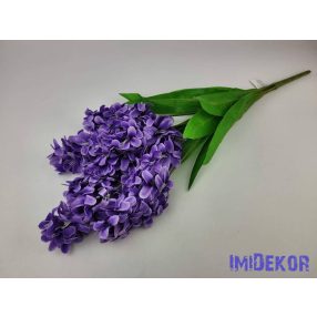 Jácint 7 ágú selyem csokor 64cm - Lila