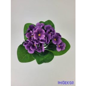 Ibolya selyemvirág csokor 17cm - Sötét Lila