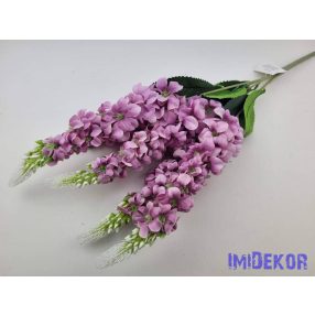 Szarkaláb 5 ágú selyem csokor 57cm - Lila