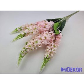 Szarkaláb 5 ágú selyem csokor 57cm - Rózsaszín