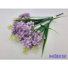 Orgona 7 ágú selyem csokor 38cm - Világos Lila