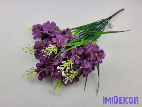 Orgona 7 ágú selyem csokor 38cm - Lila