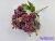 Krizantém 5 ágú selyemvirág csokor 28cm - Bordó