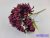 Krizantém 7 ágú selyemvirág csokor 44cm - Bordó