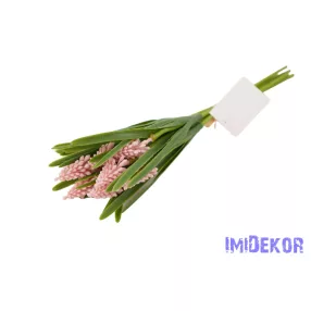 Gumi gyöngyike 5 szálas köteg 34cm - Rózsaszín