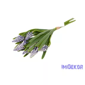 Gumi gyöngyike 5 szálas köteg 34cm - Lila
