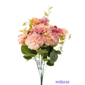 Cínea 9 ágú selyem csokor 46 cm - Barack-Mályvás
