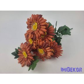 Gerbera 7 ágú csokor 42 cm - Rozsda