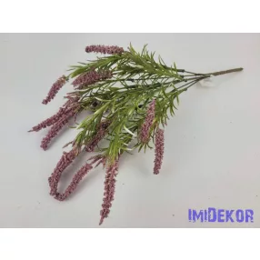 Rezgő 7 ágú mű csokor 42 cm - Mályva