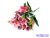 Orchidea 10 ágú selyemvirág csokor 46 cm - Sötét Púder
