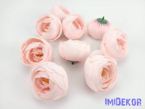 Boglárka fej selyemvirág fej 6 cm - Rózsaszín