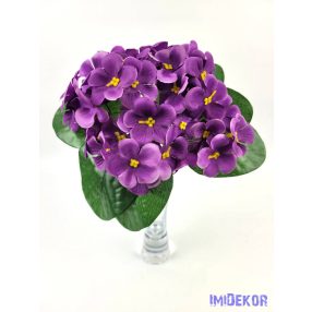 Ibolya selyem csokor 17 cm - Lila