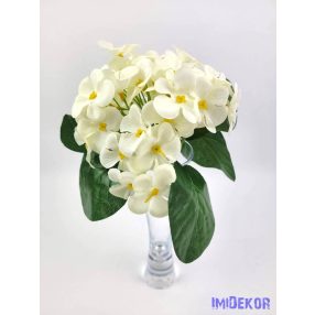 Ibolya selyem csokor 17 cm - Krém