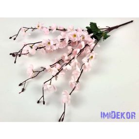   Barackvirág 7 ágú selyemvirág csokor 57 cm - Babarózsaszín