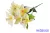 Orchidea 7 ágú selyemvirág csokor 45 cm - Krém