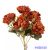 Krizantém 6 ágú selyemvirág csokor 28cm - Rozsda