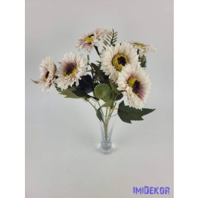 Százszorszép 6 ágú selyem csokor 34 cm - Mályvás