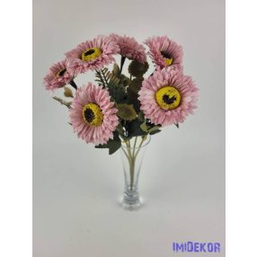   Százszorszép 6 ágú selyem csokor 34 cm - Világos Mályva