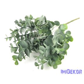 Eukaliptusz 5 ágú hamvas mű zöld 32 cm - Sötétzöld