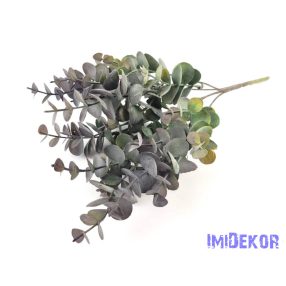 Eukaliptusz 5 ágú hamvas mű zöld 32 cm - Sötétlő