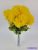 Krizantém 9 ágú selyem csokor 36cm - Sárga