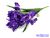 Írisz 7 ágú selyemvirág csokor 49 cm - Lila