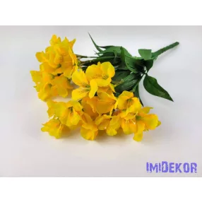 Asztromélia 7 ágú selyem csokor 48 cm - Napsárga