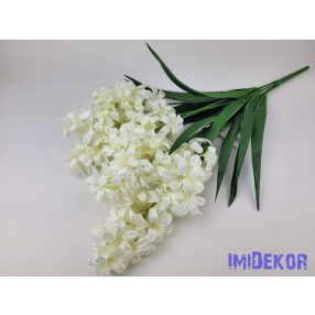 Jácint 7 ágú selyem csokor 65cm - Krém