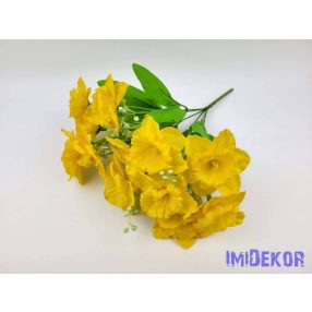 Nárcisz 6 ágú selyem csokor 33 cm - Napárga