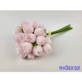   Boglárka 9 szálas kötegelt csokor 33 cm - Halvány Rózsaszín