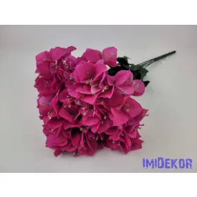Bougainvillea / Murvafürt 7 ágú selyem csokor 47cm - Pink