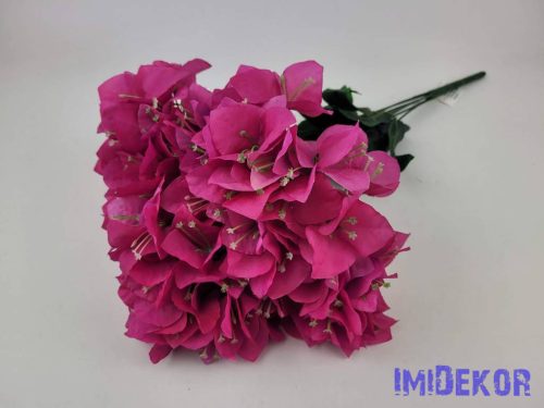 Bougainvillea / Murvafürt 7 ágú selyem csokor 47cm - Pink