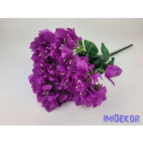 Bougainvillea / Murvafürt 7 ágú selyem csokor 47cm - Lila