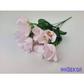 Anemóna 5 ágú selyem csokor 39cm - Rózsaszín