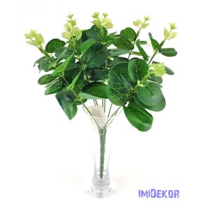 Eukaliptusz 9 ágú mű selyem zöld 31 cm