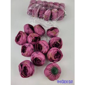 Boglárka fej selyemvirág fej 6 cm - Mályva 822