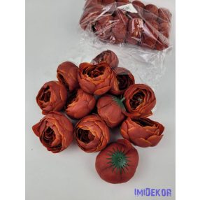 Boglárka selyemvirág fej 6 cm - Erős Narancs 922