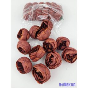 Boglárka selyemvirág fej 6 cm - Rozsda 930