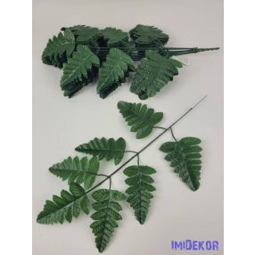 Zöld 7 leveles páfrány ág 42 cm
